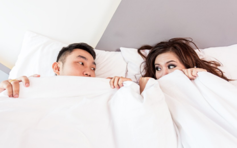 a couple in bed